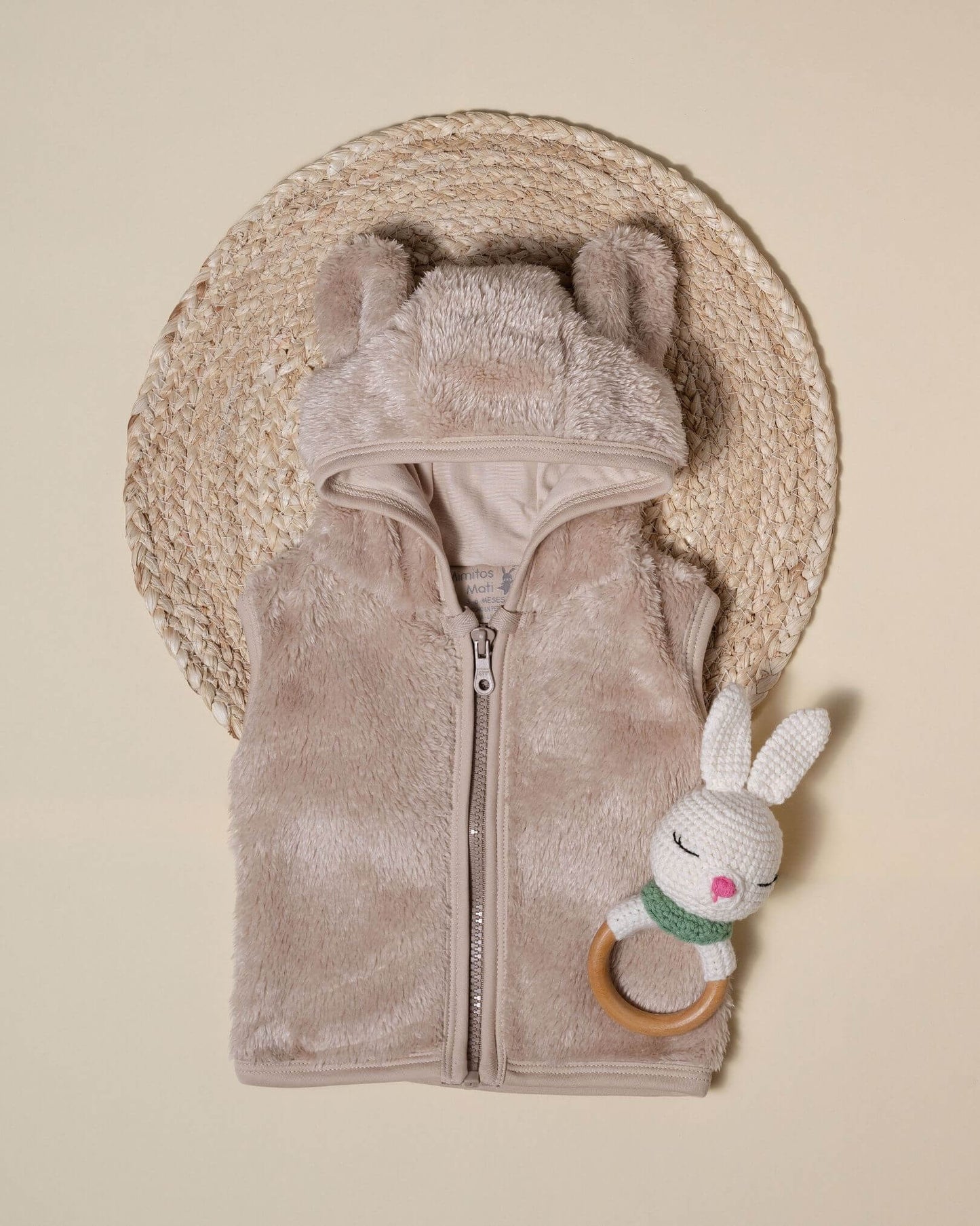 Chaleco Teddy Boo Latte