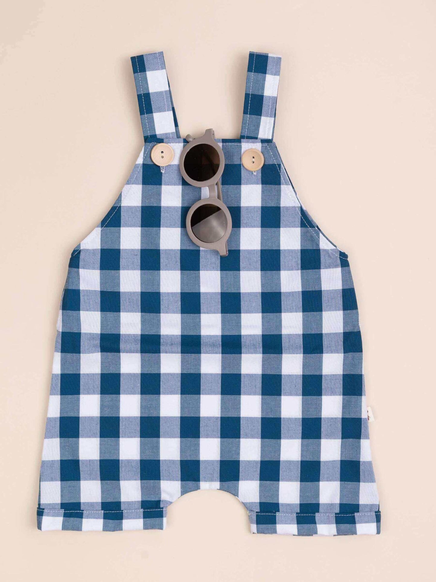 Overol Lino - Cobalto Checks