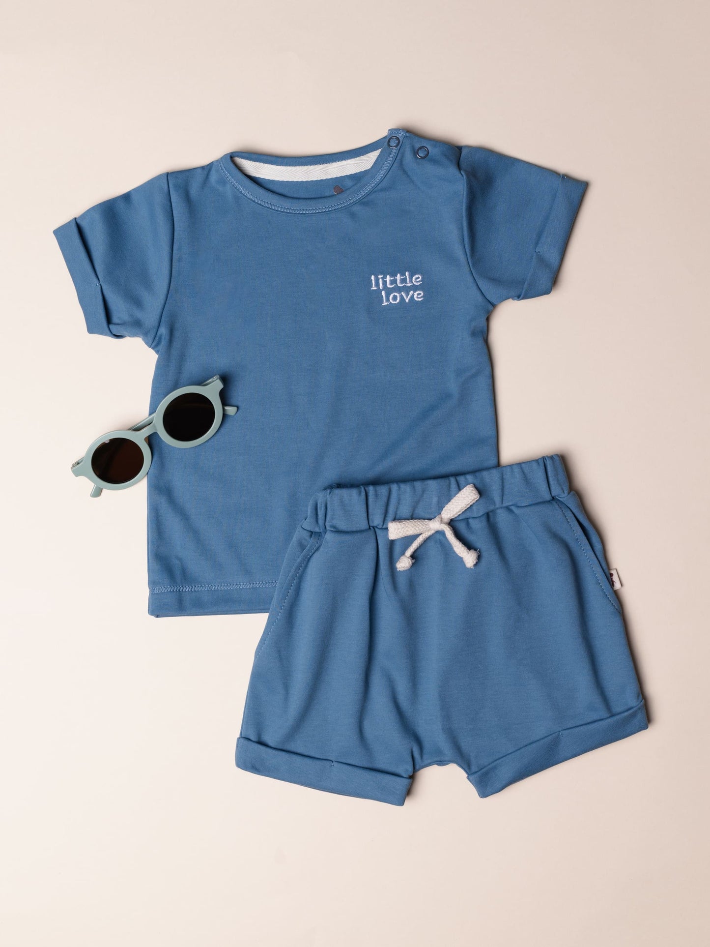 Set Pima Little Love - Steel Blue