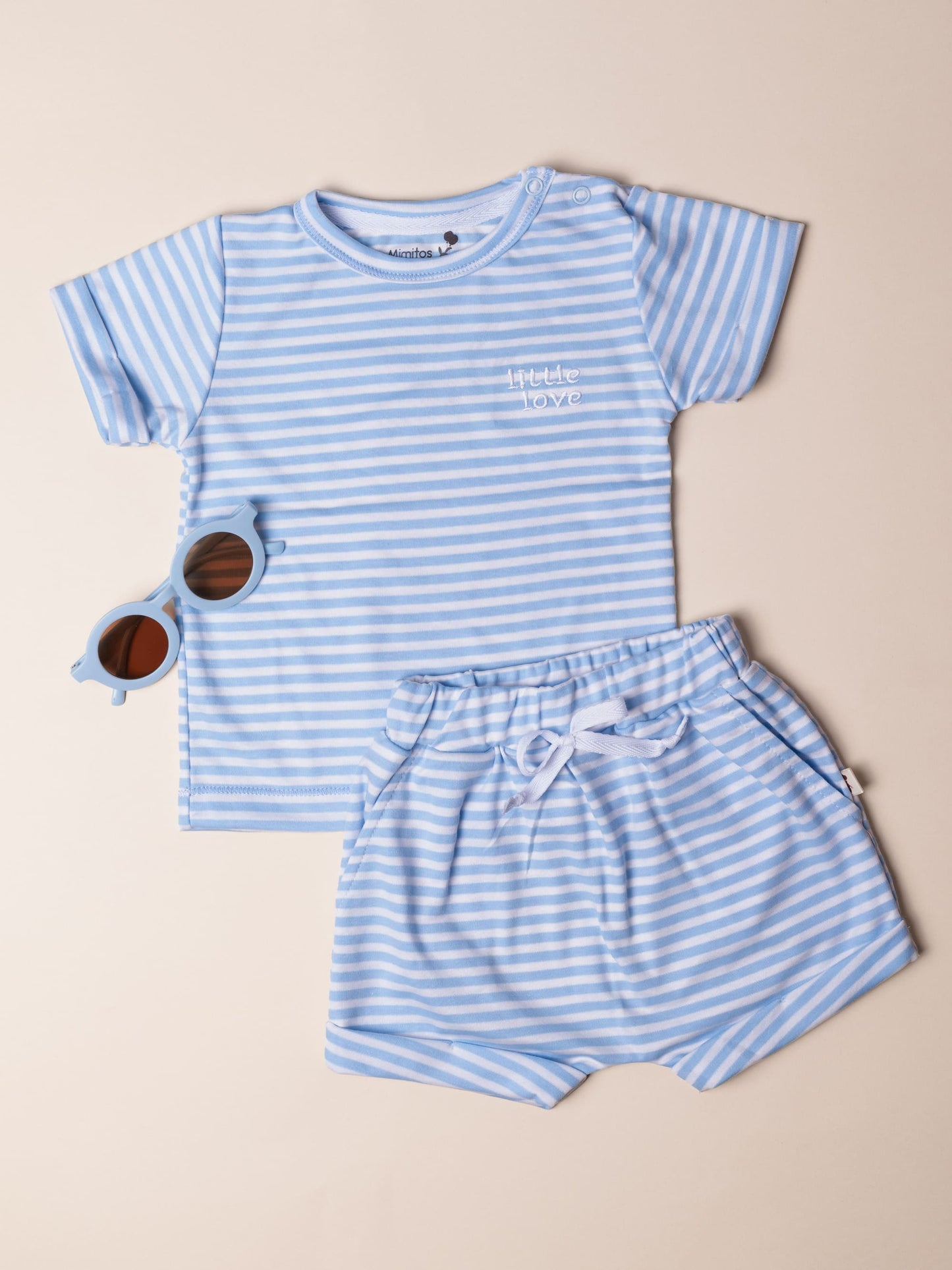 Set Pima Little Love - Listado Celeste