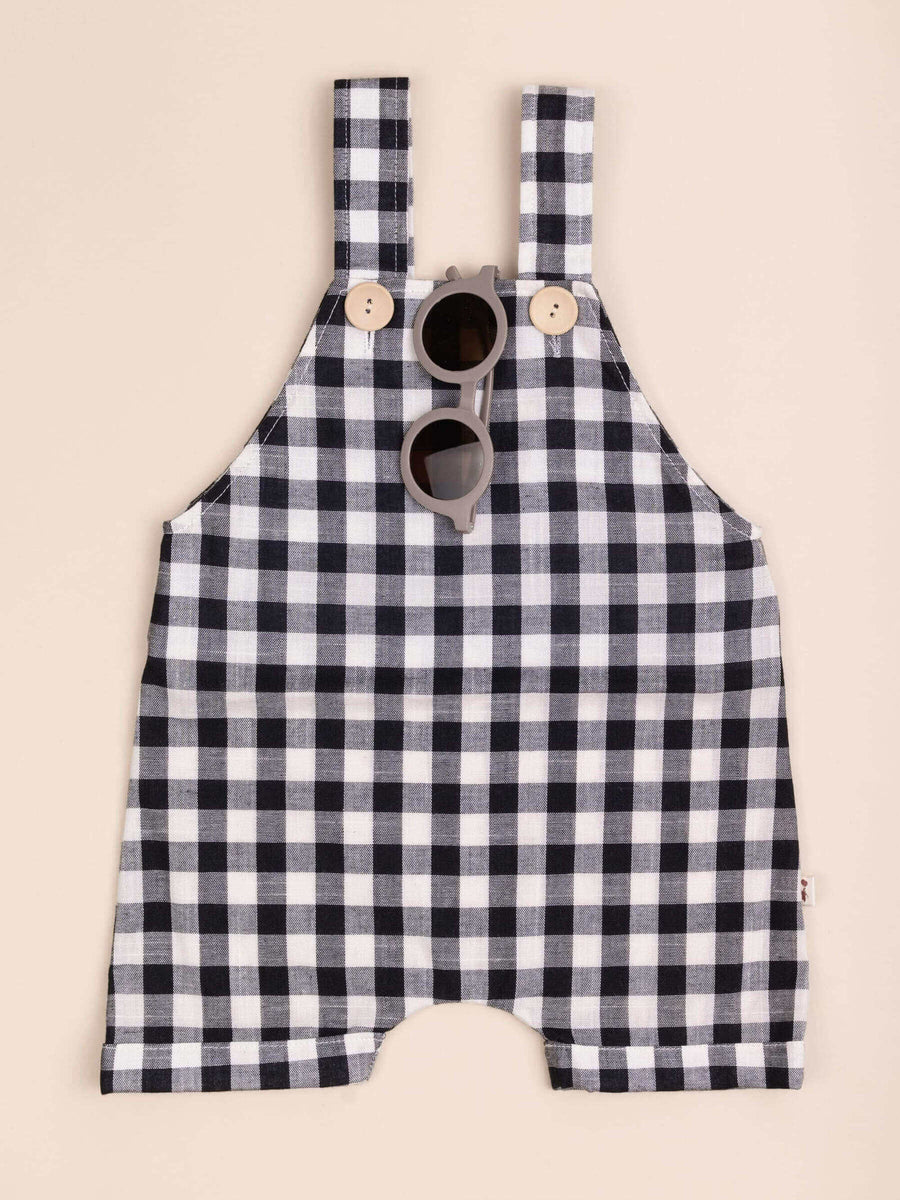 Overol Lino - Black Checks