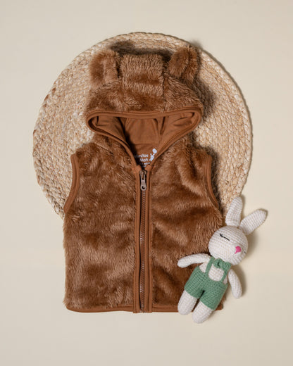 Chaleco Teddy Boo Canela